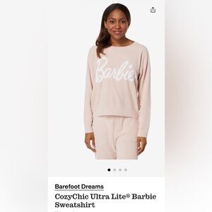 Barefoot Dreams CozyChic Ultra Lite® Women's Barbie™ Pullover S (NWT)